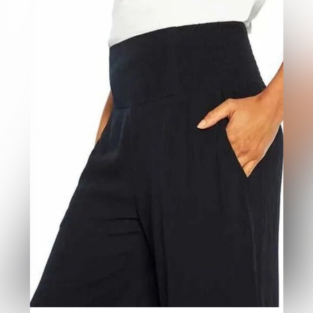 Three Dots Women's Pull On Casual Pants, Black XL - Picture 3 of 8